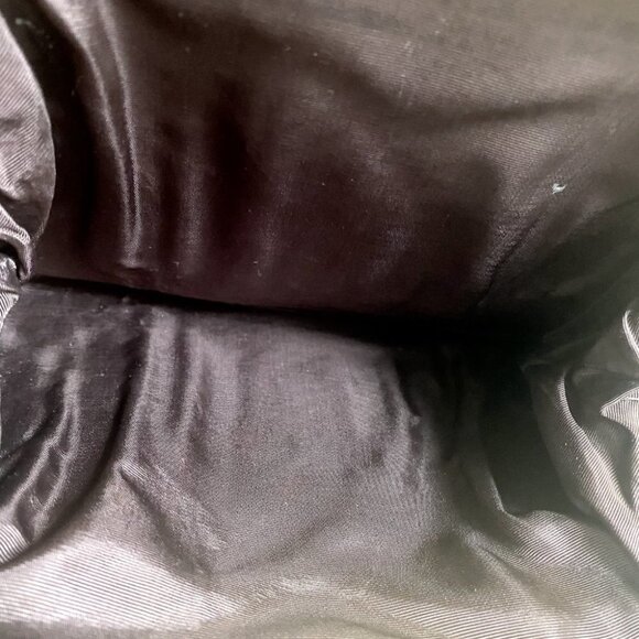 Vintage Chocolate Brown Cordé Textured Fabric Detail Small Evening Handbag \ - Picture 8 of 8